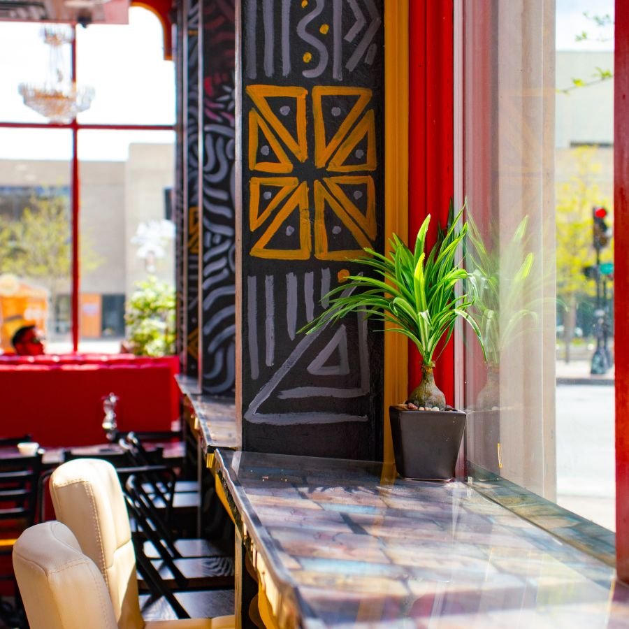 Inside the Teranga Grill dining room