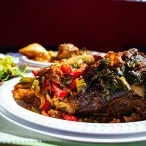 Braised lamb shank