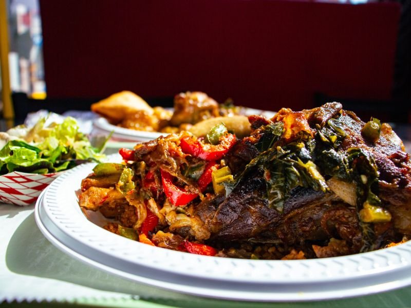 Braised lamb shank